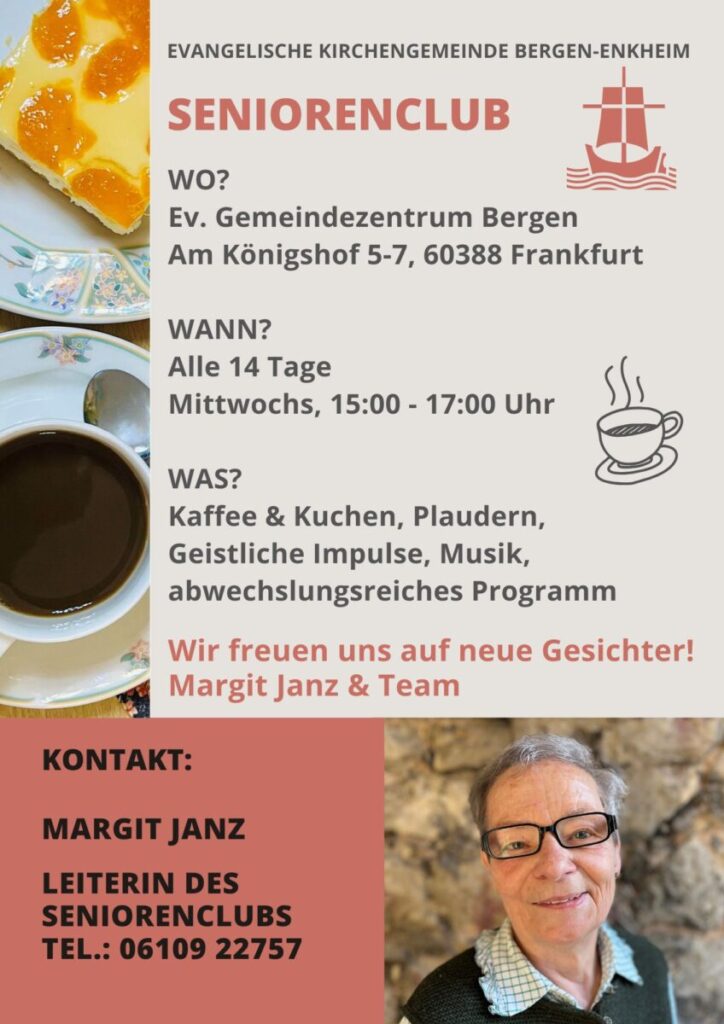 Plakat Seniorenclub