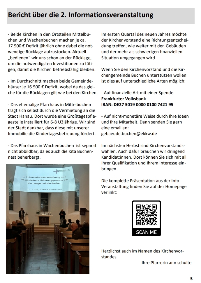 Bericht über die 2. Informationsveranstaltung der Kurhessischen Riviera.